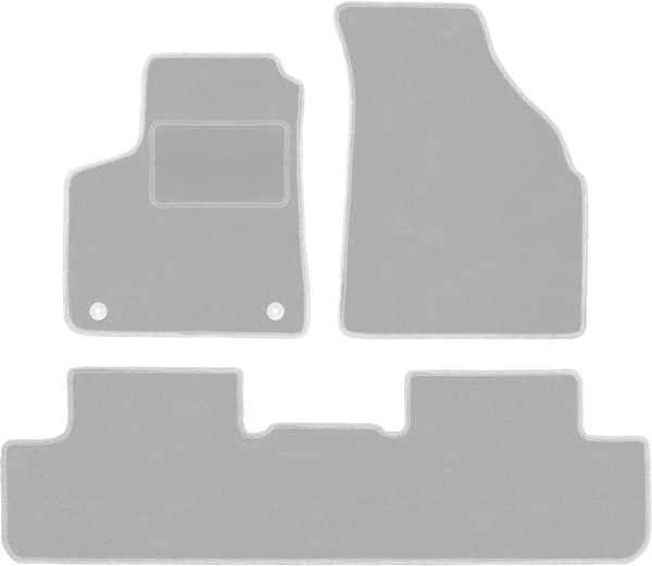 Grå bilmåtter til: Chevrolet Rezzo minivan (2000-2011)