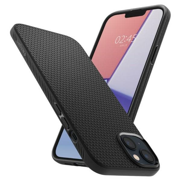 Spigen Liquid Air-cover til iPhone 14 Plus, matsort