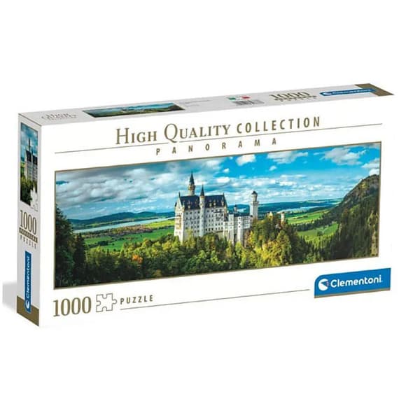 1000-bitars pussel. Panorama HQ Neuschwanstein slott