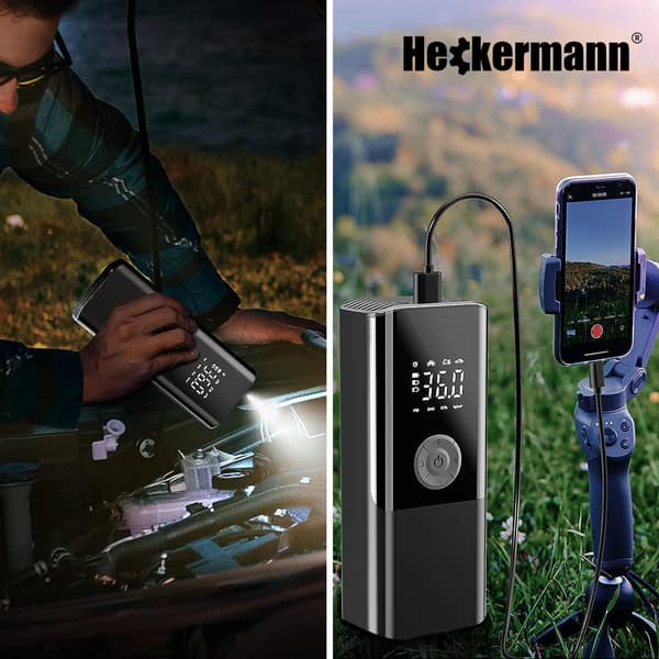 Heckermann CZK-3690 Trådlös Cykelpump