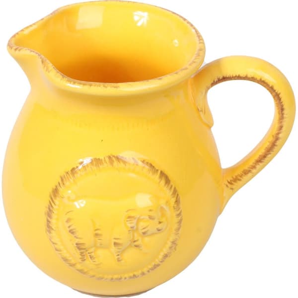 Gul keramikkande 13 cm