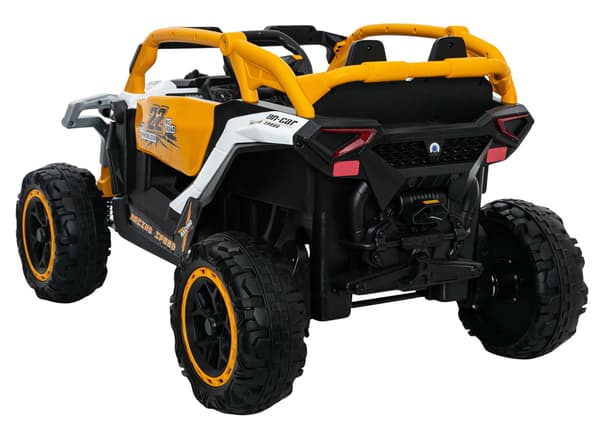 M3 Gult och vitt 4x4 batteridrivet fordon