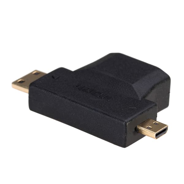 HDMI 1.4 -sovitin mini HDMI micro HDMI Akyga AK-AD-23 2-in-1 -sovitin televisioon