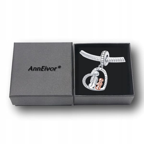 Charm-hänge Silver S925 Mor Dotter Mors Dag-present