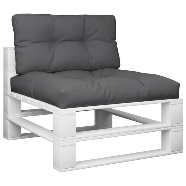 vidaXL Pallsoffkuddar, 2 st, Antracit, Tyg