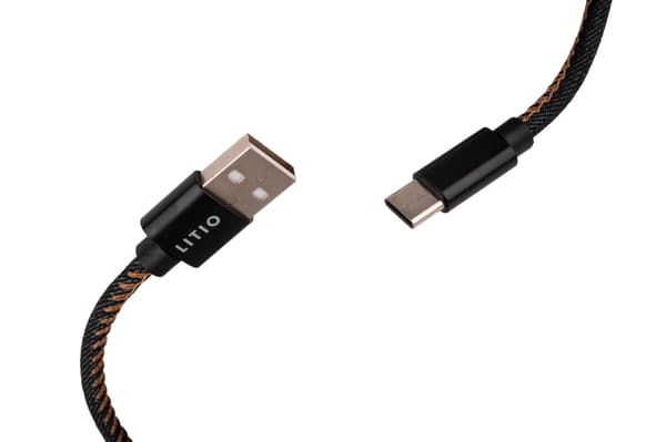 Opladerkabel Telefonkabel 50cm Sort USB - USB C