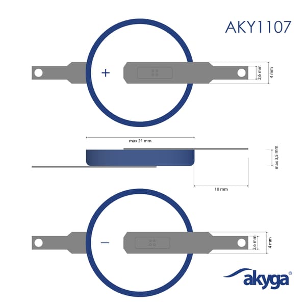 Lithiumbatteri CR2032 ST2N Akyga AKY1107 3V / 210mAh 2-benet