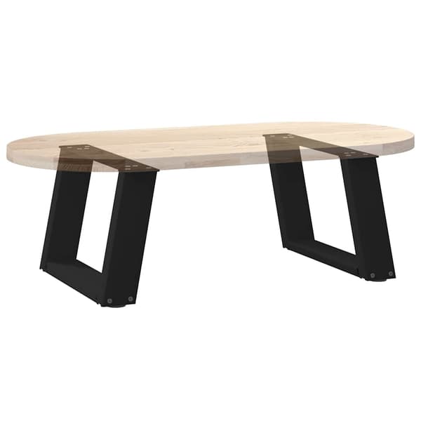 vidaXL sofabordsben, 2 stk., sort, 50x(30-31) cm, stål