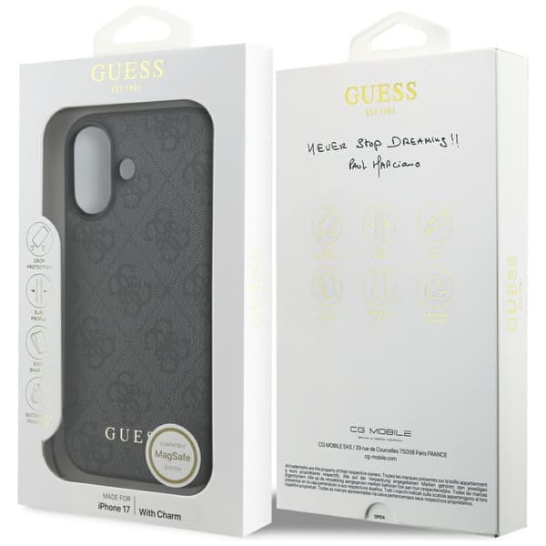 Guess 4G Charms Collection MagSafedo iPhone 17 cover sort