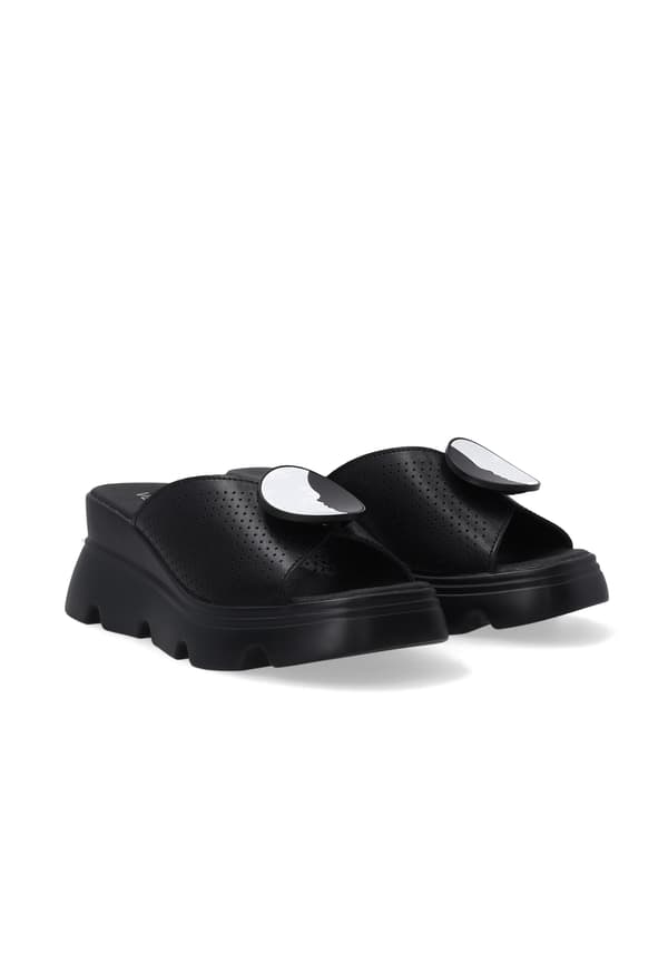 Klassiske sorte kile sandaler Klassiske sorte kile sandaler 38