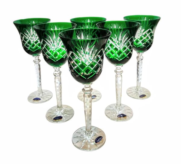 Smaragdkristallvinglas 280 ml Ananas