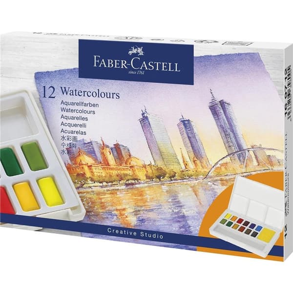 Creative Studio akvarelmaling 12 farver