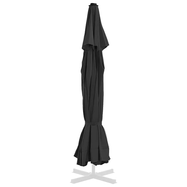 vidaXL haveparasolovertræk, sort, 500 cm