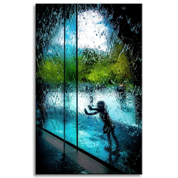 Canvastavla Människor Vattenridå 50x80 cm
