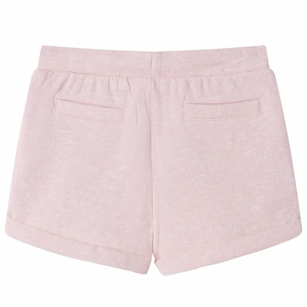 Børneshorts med snøre, lyserød melange, 116