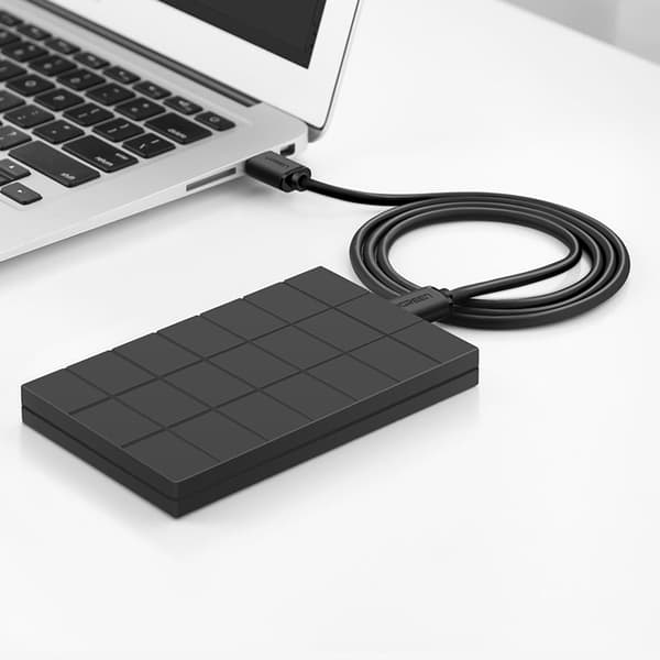 Fleksibelt USB 2.0 480Mb/s kabel 1,5m sort