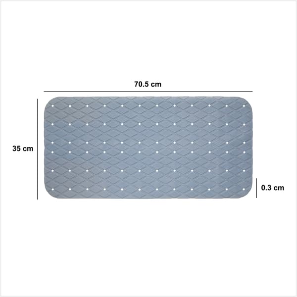 Skridsikker måtte 70x35 blå
