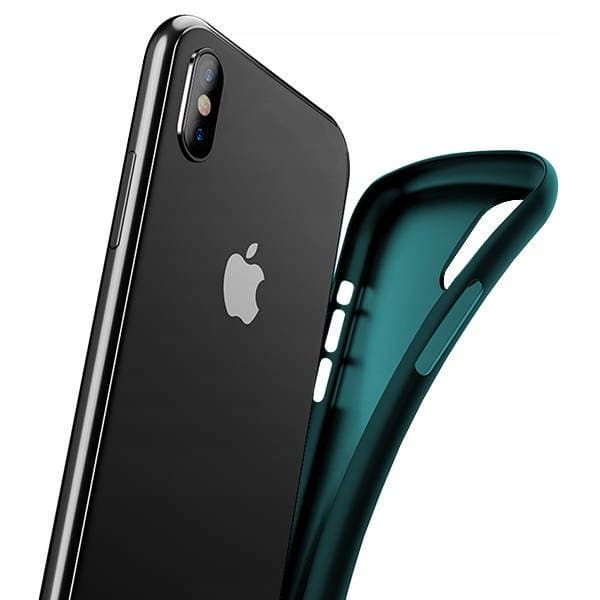 Etui til iPhone 13 Silikone Mat Grøn Bagside Slim+ 9H Glas