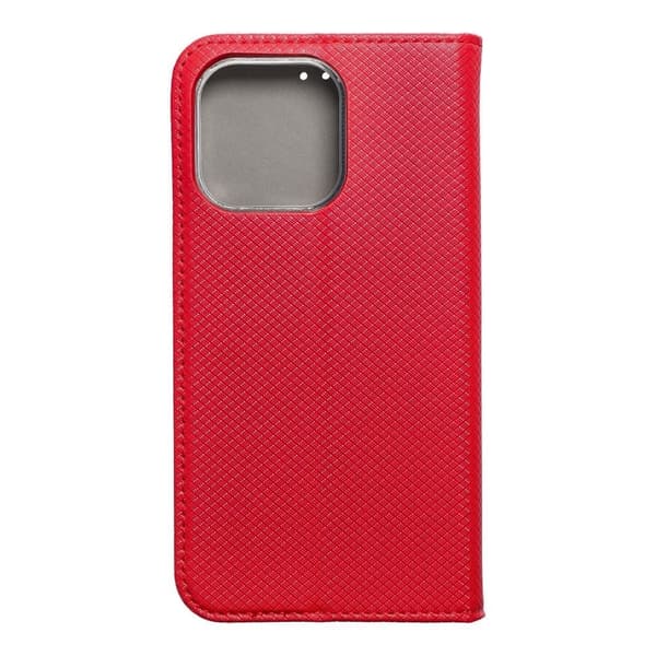 IPHONE 13 PRO SKAL MED FLIK MAGNET RÖTT + GLAS