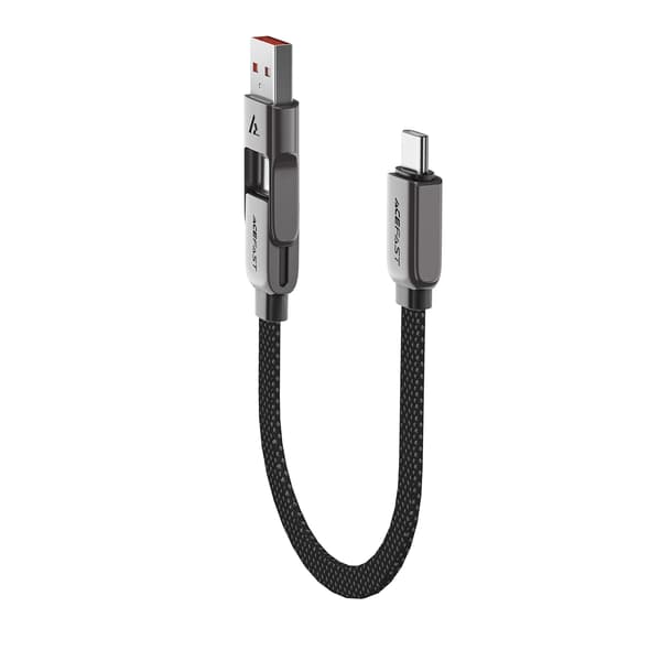 USB-C-kabel - USB-A / USB-C 480Mb/s 3A 0,2m - svart