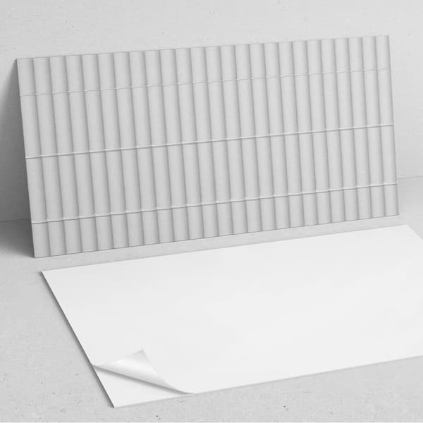Sæt med selvklæbende fliser parallelle linjer i et 6x60x30 cm layout