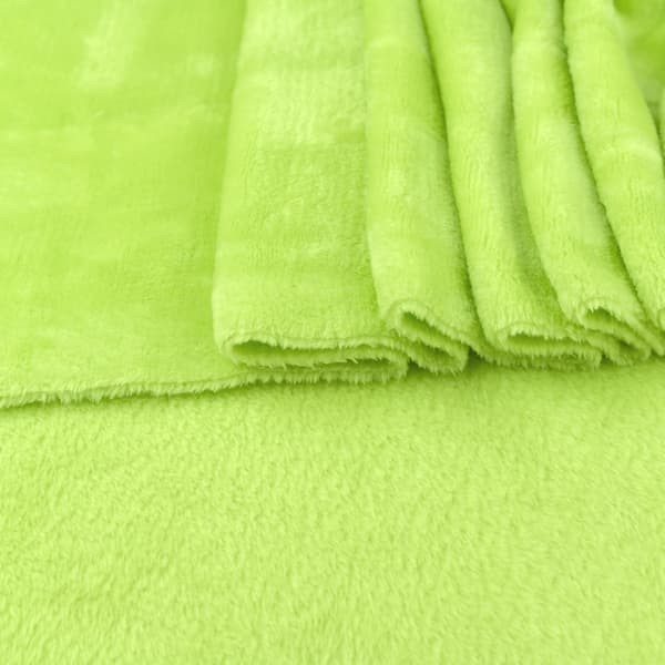Minky fleece lime