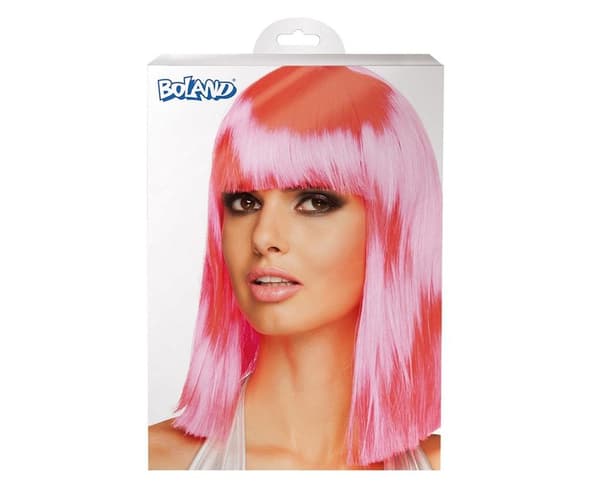 Neonpinkki peruukki