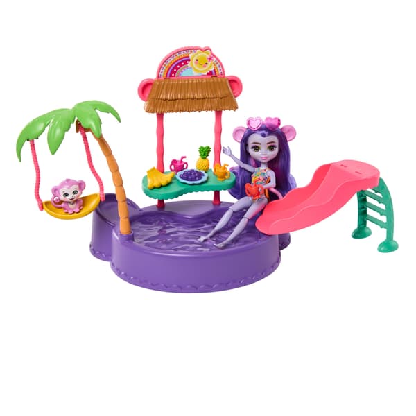 Enchantimals Tropisk Poolsæt + Abedukke