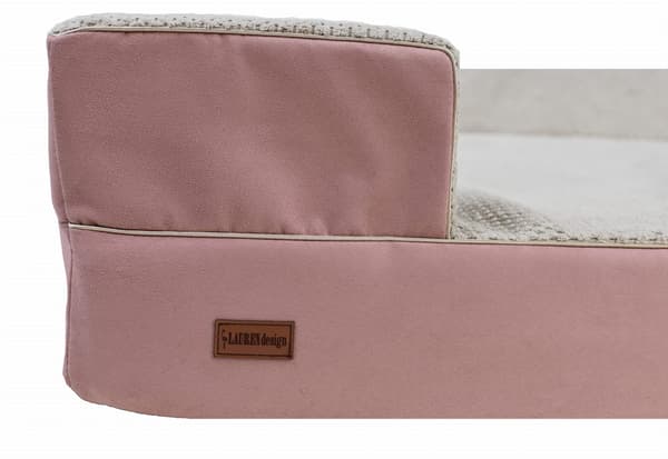 Rex ortopedisk soffa rosa M - 70 x 60 x 16 cm