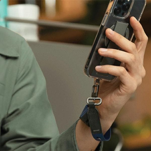 UNIQ Vista universel 2-i-1 telefonrem sort/sort