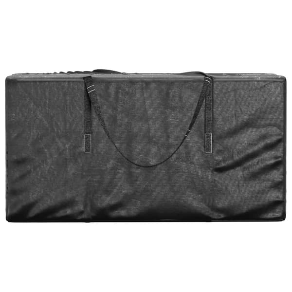 vidaXL opbevaringspose til juletræ sort 150x75x75 cm PE