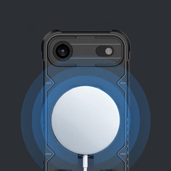 iPhone Air Armor-etui, MagSafe-resistent, med stativ, sort