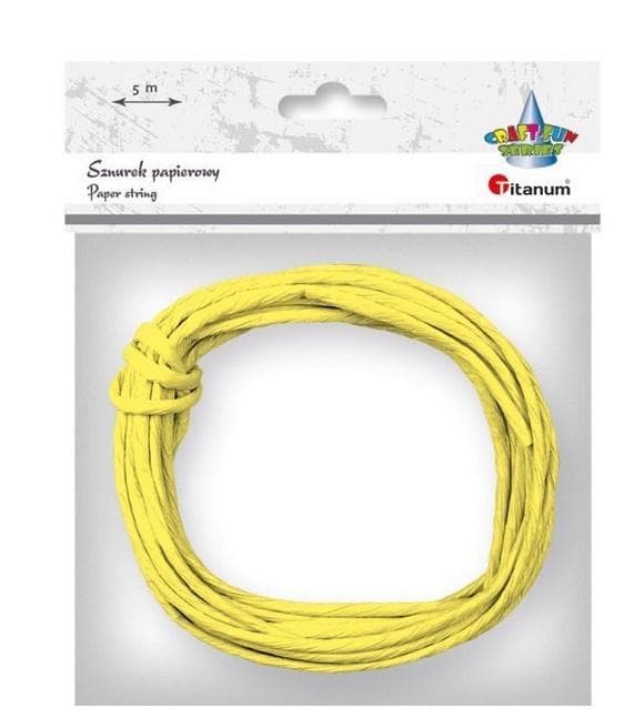 Papirsnor 3,5 mm x 5 m citron