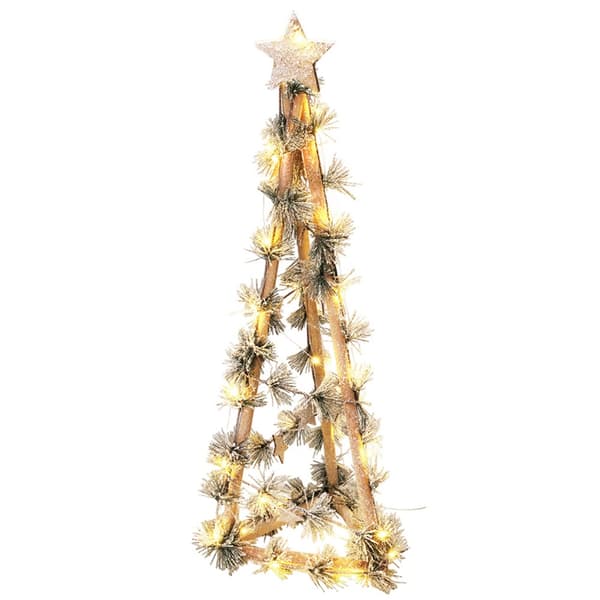 Lysande julgran i träkon 68 cm