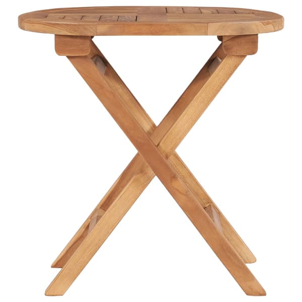 vidaXL foldbart havebord 45 cm massivt teaktræ