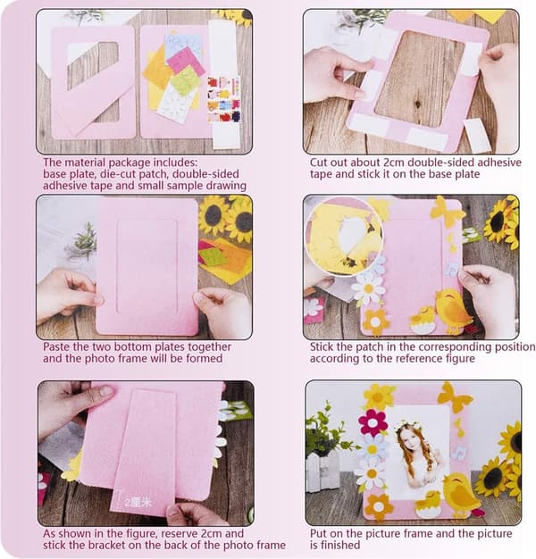 Barnfotoram DIY filt 4 st.