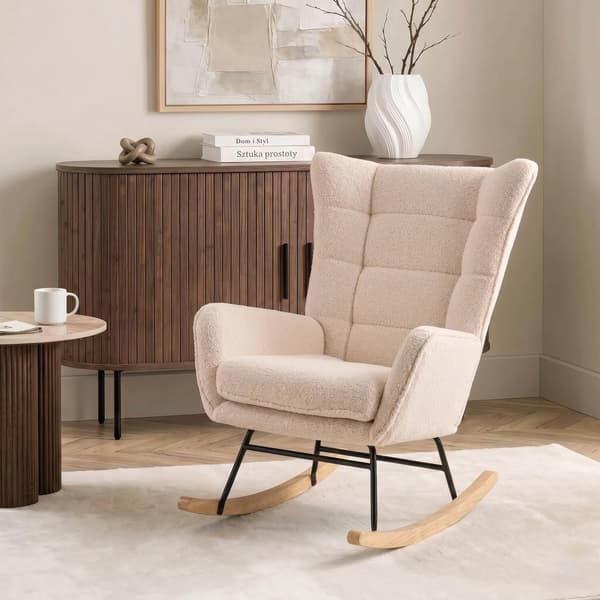 JACKSON Beige Bouclé Gyngestol/Moderne Eg
