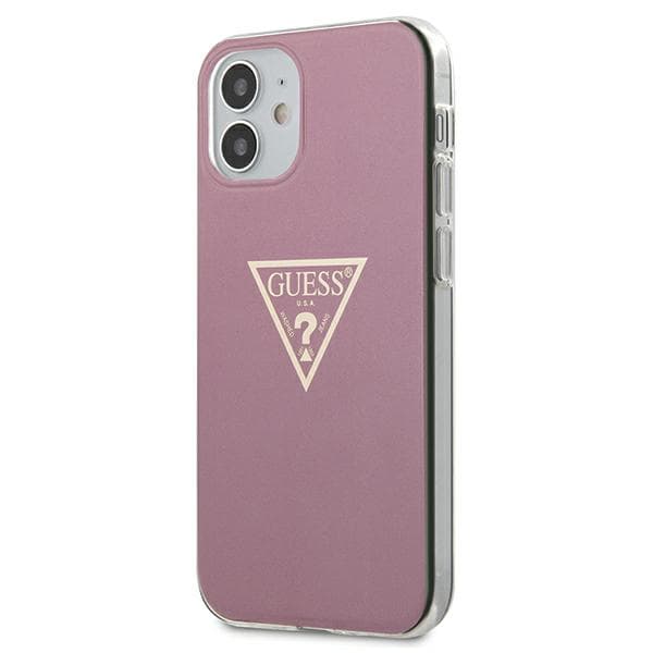 Guess Metallic Collection iPhone 12 mini cover, pink