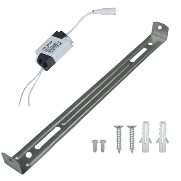 LOFTSLAMPE TIL OVERFLADE MONTERING SORT LED 24W RUNDT LYSPANEL 3000K
