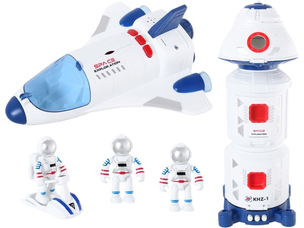 Rumbasestation Raket Shuttle Skib Speeder Figurer Lyd