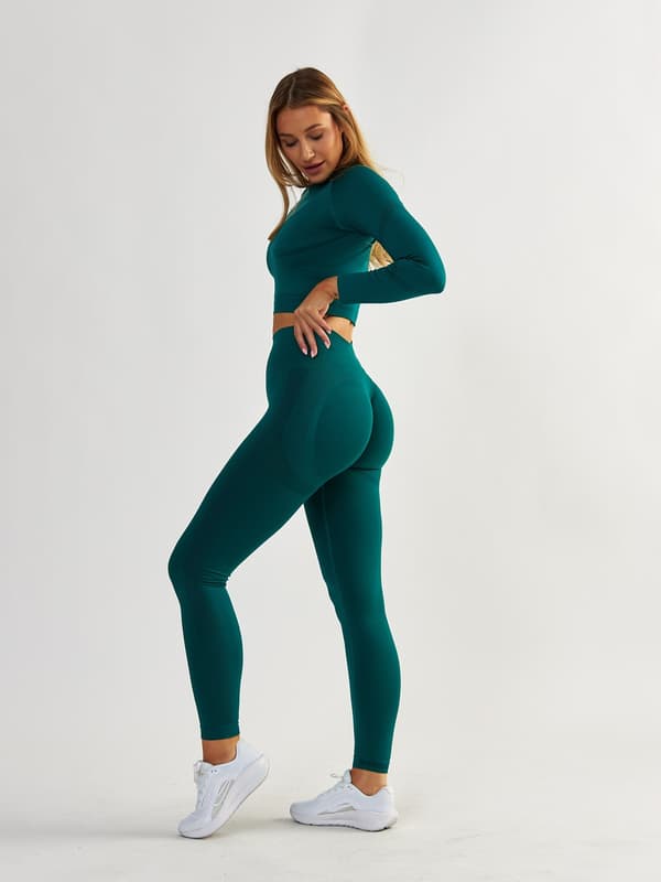 Flaskgröna Shaping Leggings - Power Up! S