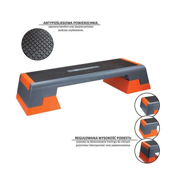Aerobic step sort-orange AS007 HMS PREMIUM