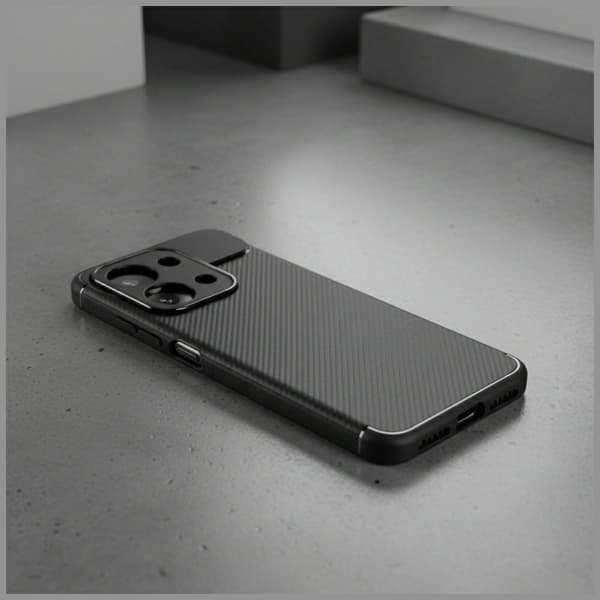 Beline Carbon Armor Cover til Xiaomi Redmi 15C Sort