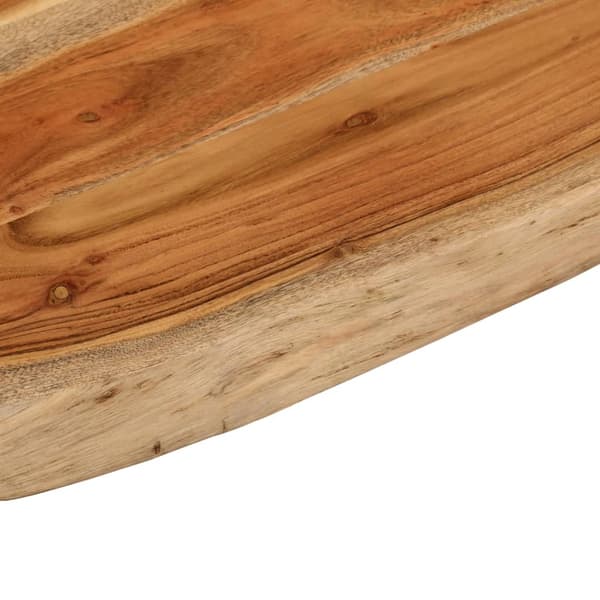 vidaXL badeværelsesbordplade, 80x60x2,5 cm, rektangulær, akacietræ