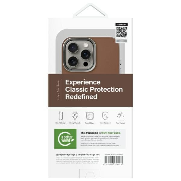 UNIQ Lyden DS cover til iPhone 16 Pro, karamel