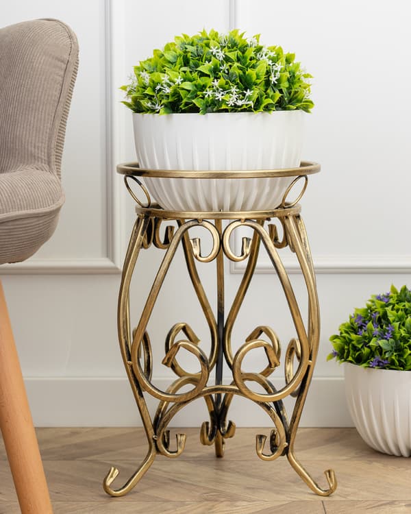 Fiorina blomsterstander, guld, 44,5 cm
