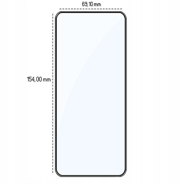 2x Härdat glas för Samsung Galaxy A51 med helskärmstäckning, 5D-glas