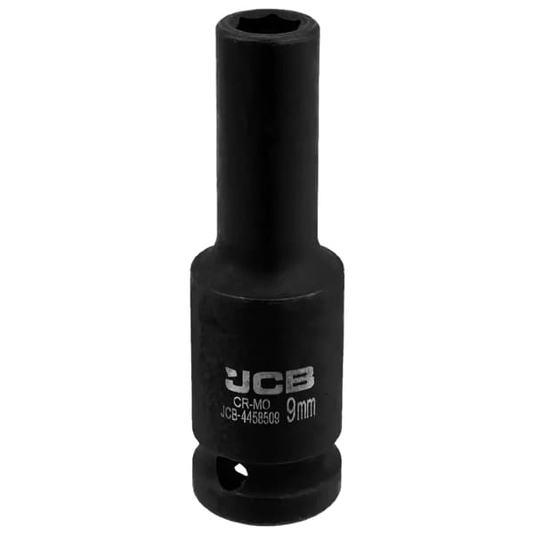 JCB DYB SLAGTOPPENØGLE 1/2" Cr-Mo 6-kant 9 mm TOPNØGLE