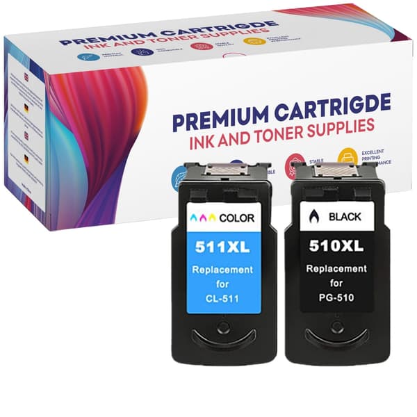 2 blækpatroner til Canon GP-C510XL+C511XL GP