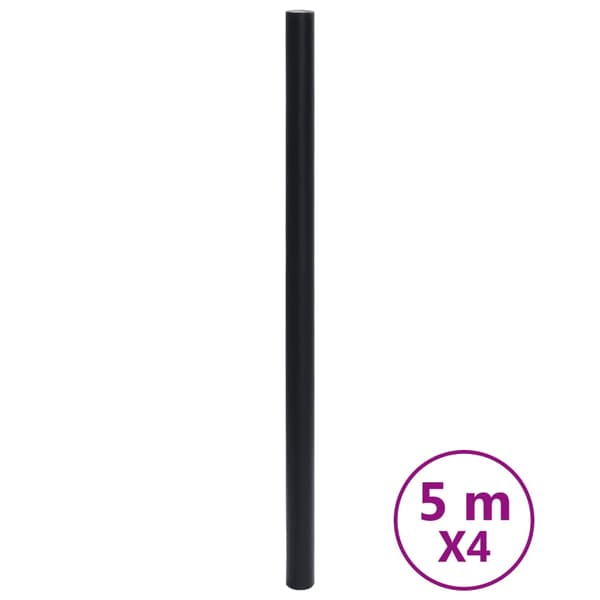 vidaXL selvklæbende møbelfiner mat sort 90x500 cm PVC